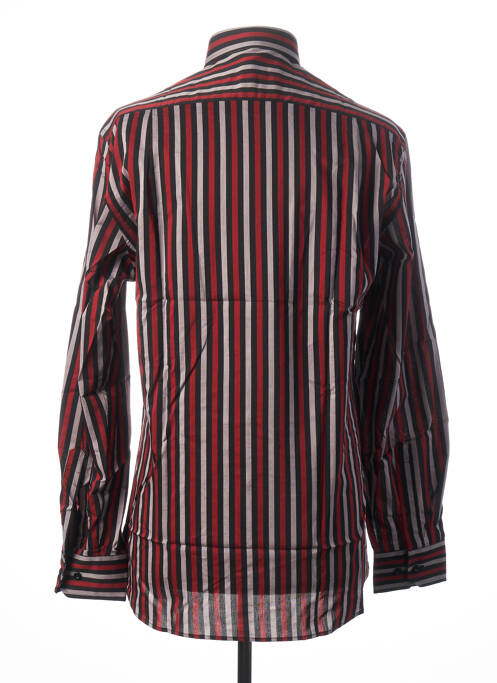 Chemise manches longues poches poitrine rouge JEAN CHATEL homme