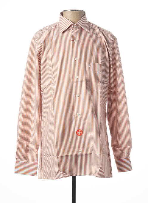 Chemise manches longues beige OLYMP pour homme