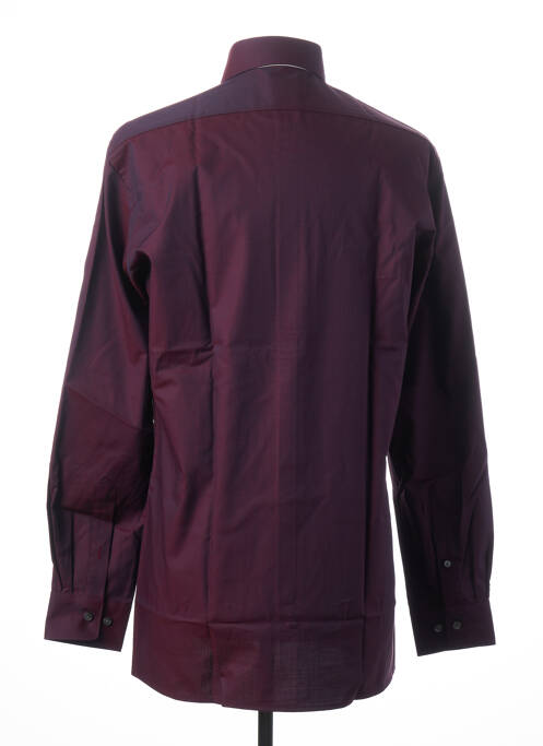 Chemise manches longues rouge OLYMP pour homme