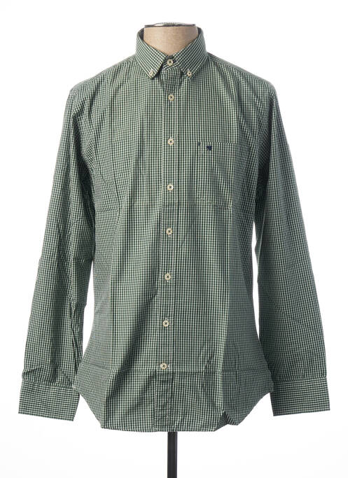 Chemise manches longues vert MEN OF ALL NATION pour homme