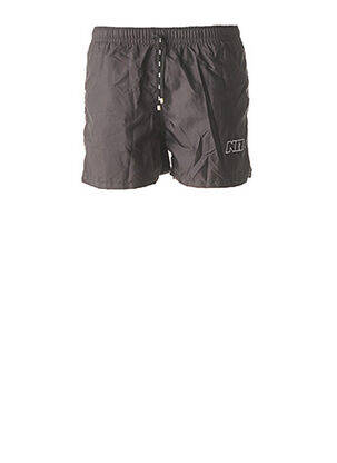 Short de bain effet matière satinée noir NIT homme
