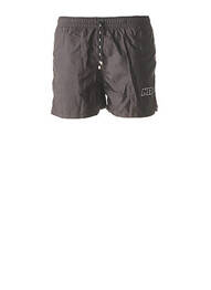 Short de bain effet matière satinée noir NIT homme
