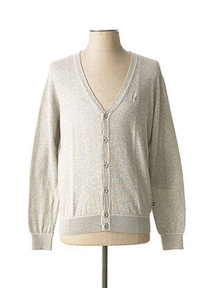 Gilet manches longues fermeture boutonnée sur le devant gris BUGATTI femme