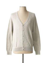 Gilet manches longues fermeture boutonnée sur le devant gris BUGATTI femme