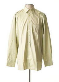 Chemise manches longues poches poitrine vert SEIDEN STICKER homme
