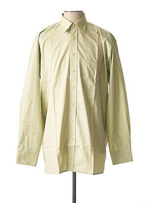 Chemise manches longues poches poitrine vert SEIDEN STICKER homme