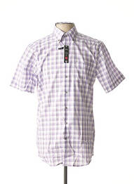 Chemise manches longues poches poitrine violet SEIDEN STICKER homme
