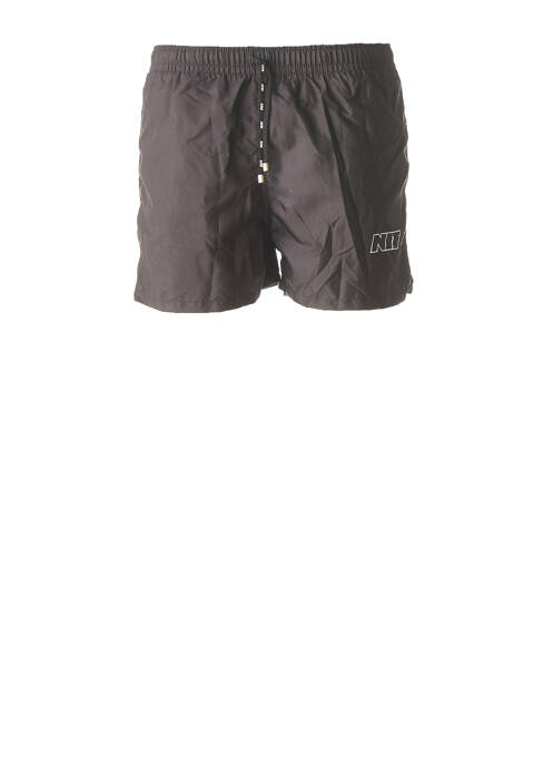Short de bain effet matière satinée noir NIT homme