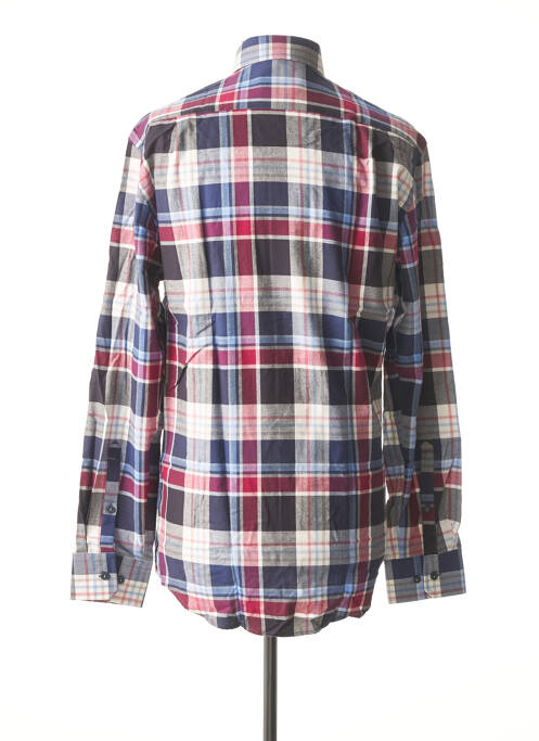 Chemise manches longues bleu SEIDEN STICKER pour homme