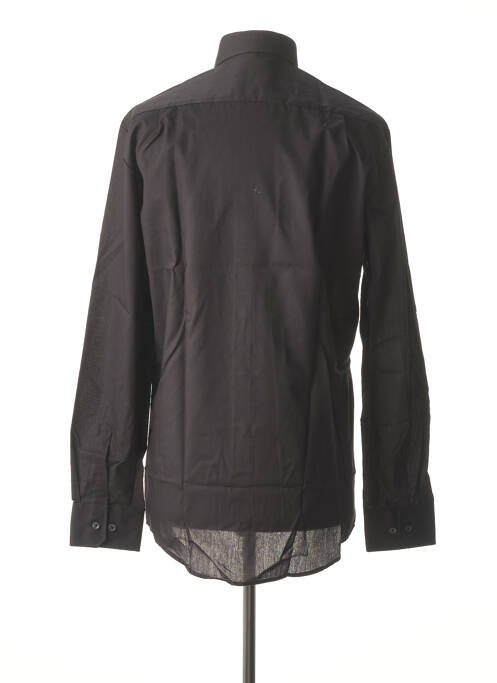 Chemise manches longues noir SEIDEN STICKER pour homme