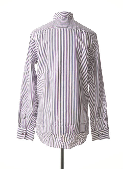 Chemise manches longues violet SEIDEN STICKER pour homme