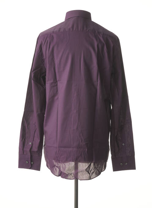 Chemise manches longues violet SEIDEN STICKER pour homme