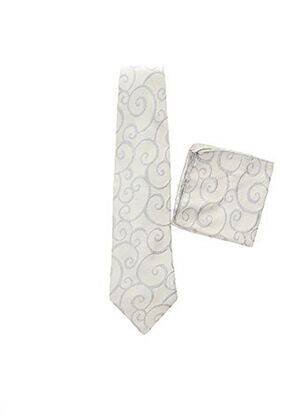 Cravate doublure beige GUY LAURENT homme