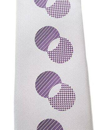 Cravate tissage satiné gris TOUCHE FINALE homme