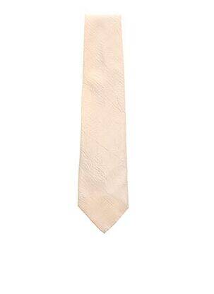 Cravate doublure beige TOUCHE FINALE homme