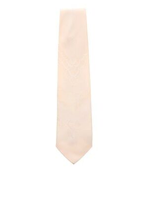 Cravate tissage satiné beige TOUCHE FINALE homme