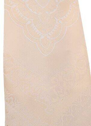 Cravate tissage satiné beige TOUCHE FINALE homme