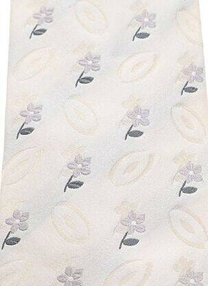 Cravate tissage satiné beige JEAN DE SEY homme