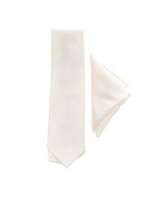 Cravate tissage satiné beige GUY LAURENT homme