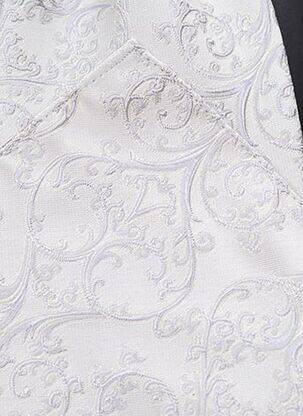 Cravate tissage satiné gris MASTERHAND homme