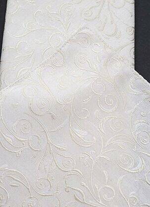 Cravate tissage satiné beige MASTERHAND homme