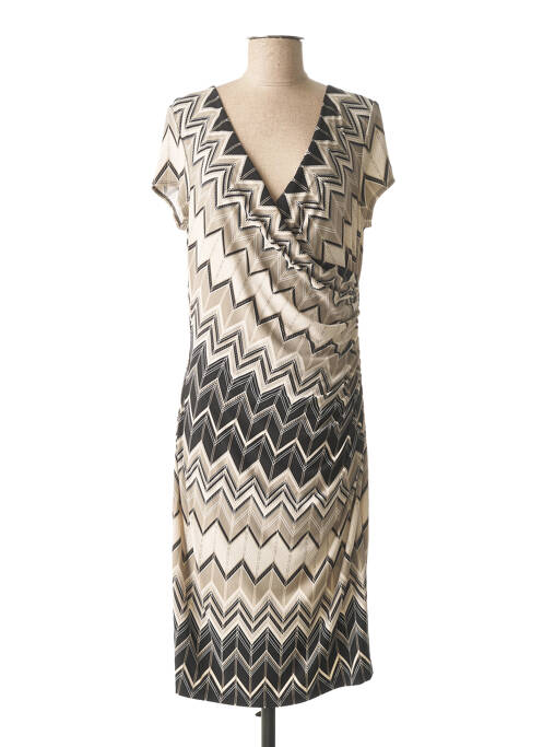 Robe mi-longue beige JOSEPH RIBKOFF pour femme