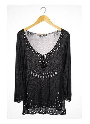 Top stretch manches 3/4 noir ROBERTO CAVALLI femme