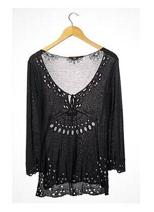 Top stretch manches 3/4 noir ROBERTO CAVALLI femme