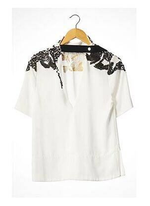 Top tissage crêpe manches courtes blanc BY MALENE BIRGER femme
