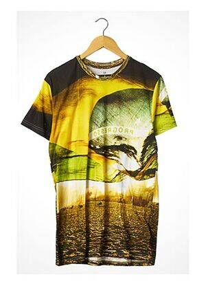 T-shirt jaune ELEVEN PARIS pour homme