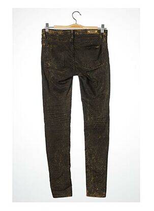 Jeans skinny stretch taille basse noir REIKO femme