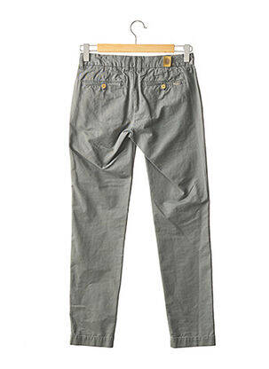 Pantalon chino tissage popeline taille normale gris REPLAY femme