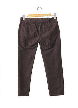 Pantalon 7/8 coupe chino taille basse marron CLOSED femme