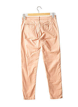 Pantalon chino tissage popeline taille normale rose ESSENTIEL femme