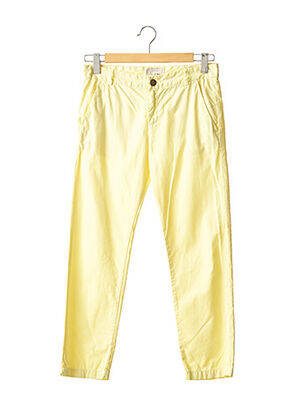 Pantalon 7/8 coupe chino taille normale jaune CURRENTE/ELLIOTT femme