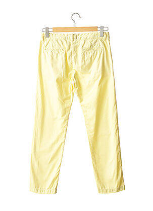 Pantalon 7/8 coupe chino taille normale jaune CURRENTE/ELLIOTT femme