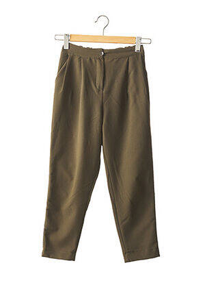 Pantalon Court (pantacourt) Marron Pour Femme MISS TIC - Taille 36 - Neuf (vendu Comme Occasion Très Bon état)