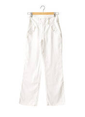 Pantalon large blanc CARAMELO pour femme seconde vue