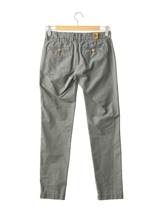 Pantalon chino tissage popeline taille normale gris REPLAY femme