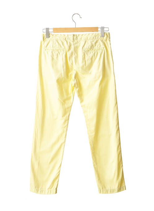 Pantalon 7/8 coupe chino taille normale jaune CURRENTE/ELLIOTT femme