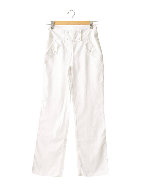 Pantalon large blanc CARAMELO pour femme