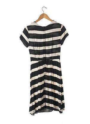Robe mi-longue manches courtes manches courtes noir SANS MARQUE femme