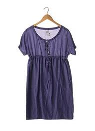 Robe mi-longue manches courtes manches courtes violet SUGAR femme