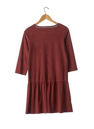 Robe courte manches 3/4 manches 3/4 rouge SANS MARQUE femme