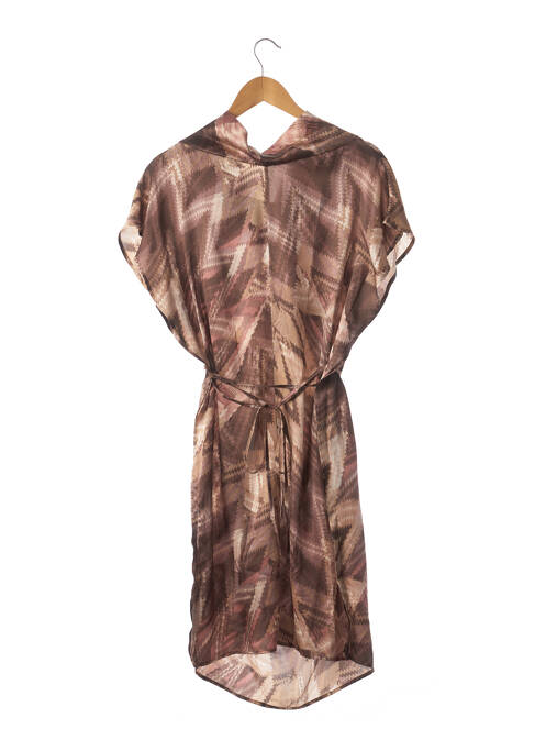 Robe mi-longue marron CRISTINA EFFE pour femme