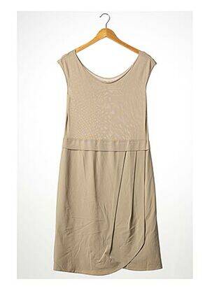 Robe mi-longue sans manche sans manche beige CREA CONCEPT femme