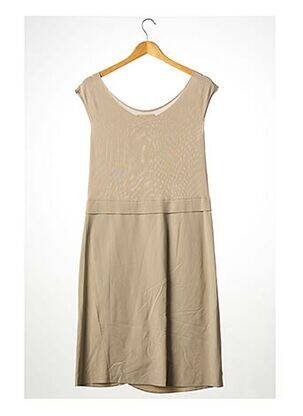 Robe mi-longue sans manche sans manche beige CREA CONCEPT femme