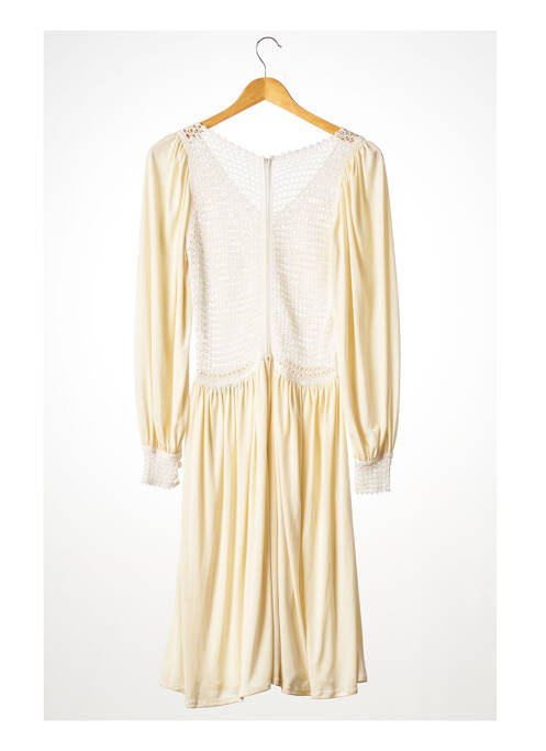 Robe mi-longue beige LEWIS HENRY pour femme