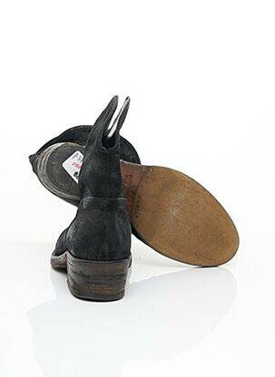 Bottines/boots nubuck talon de 4 à 6cm noir STRATEGIA femme