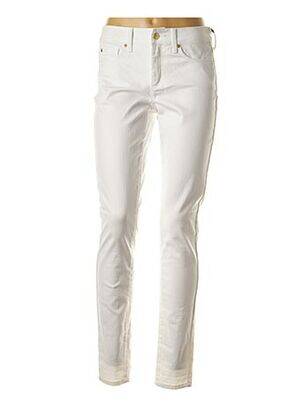 Jeans skinny taille basse taille basse blanc NYDJ femme